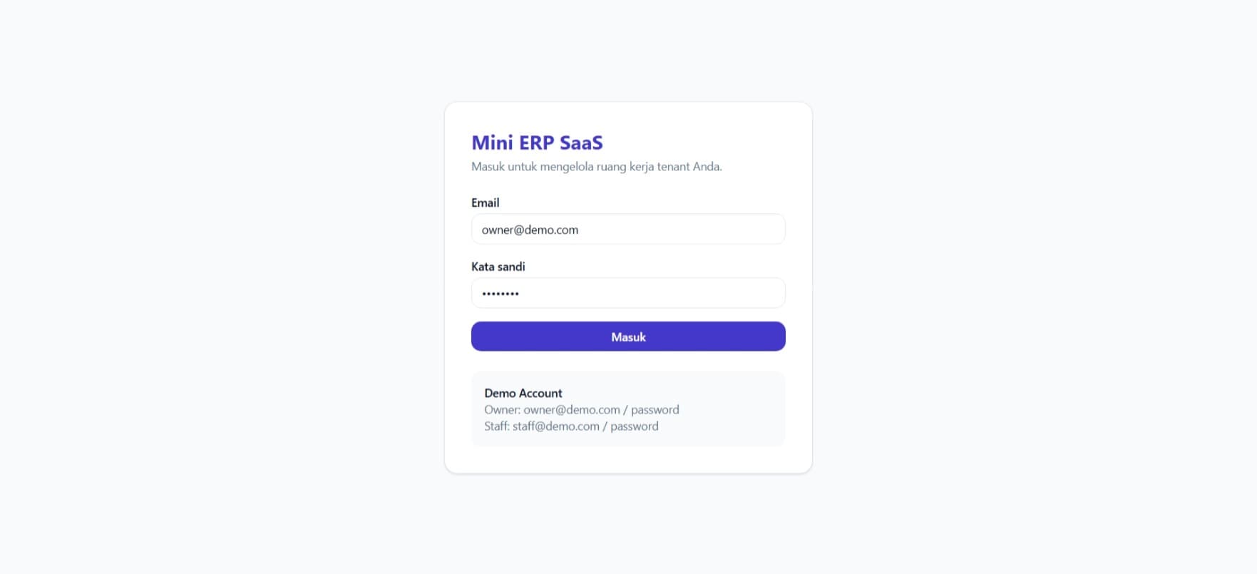 ERP SaaS